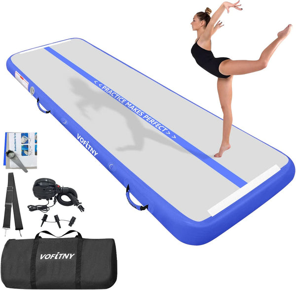 20ft Blue Air Track Tumbling Mat for Gym