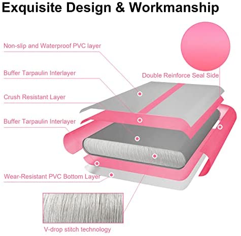 10 FT Air Mat Pink 4 inches